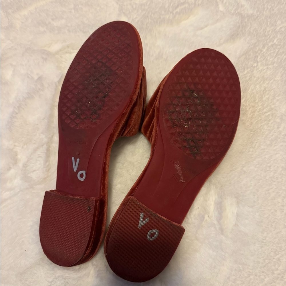 AEROSOLES Women's Velvet Slippers - Rust - Picture 3 of 4